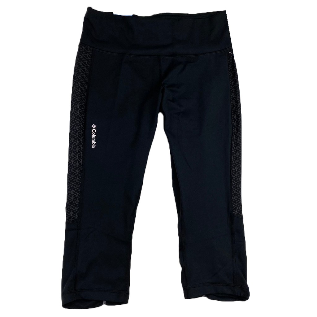 【Columbia】女款 Omni-Wick 黑 七分內搭褲 (S號) UAR16520 (亞版版型貼身偏小)
