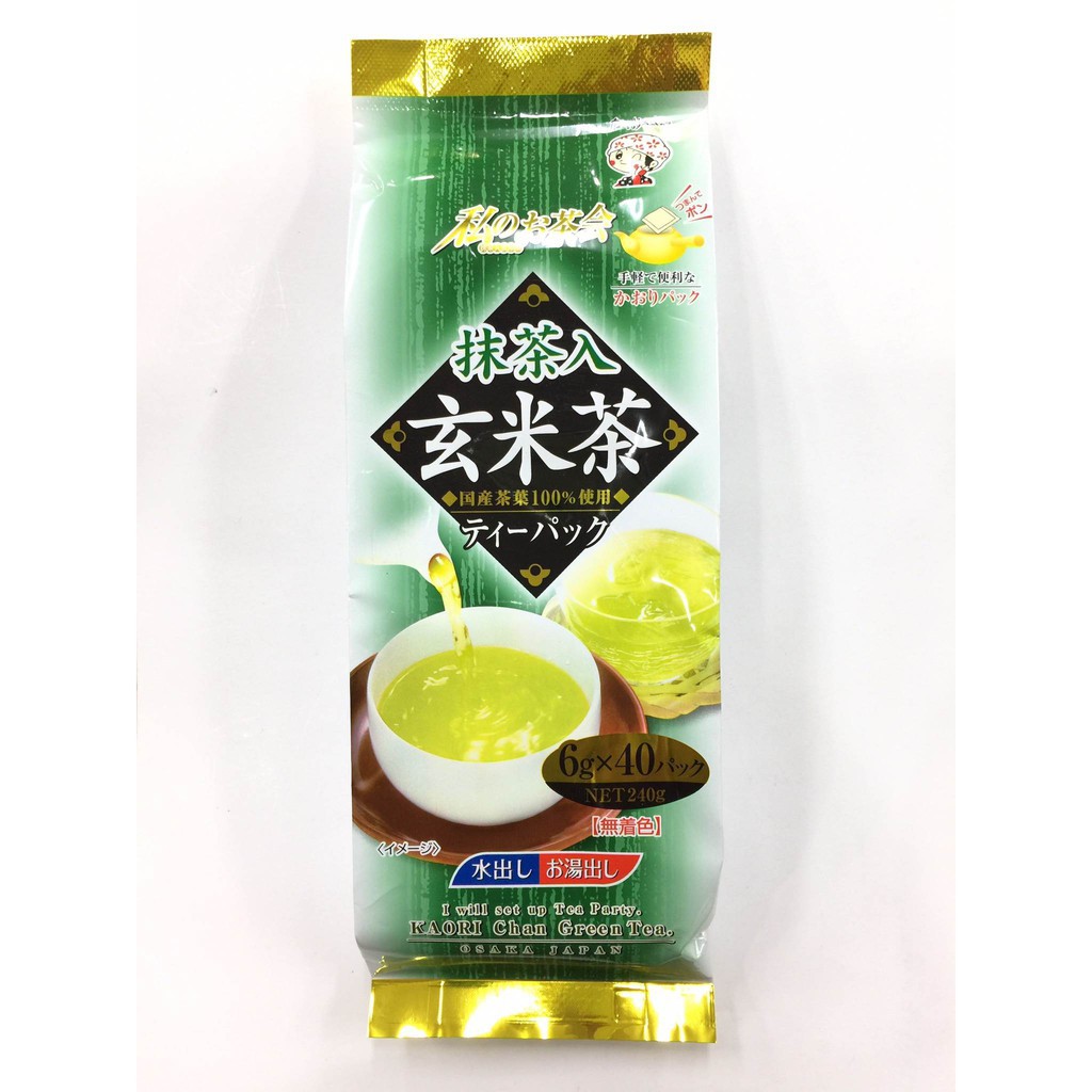 宇治森德抹茶玄米茶 240g (40包入)