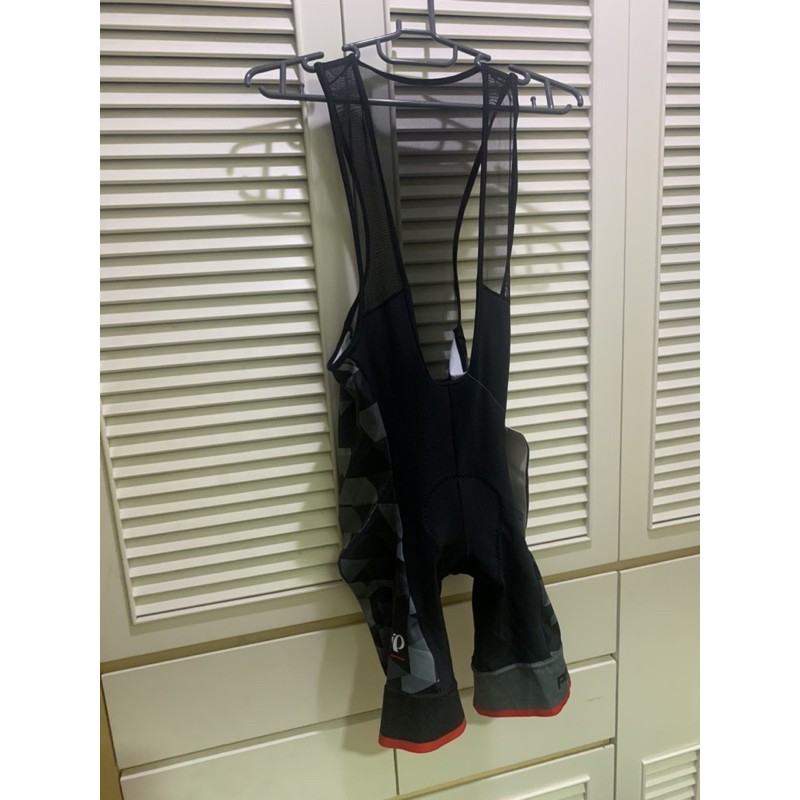 L號 PEARL IZUMI T273-3DNP-3 男性競賽級吊帶短車褲(黑灰格紋)