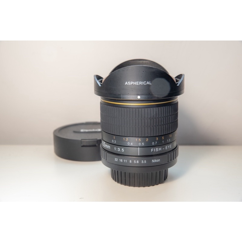 Nikon F卡口專用 Opteka 6.5mm廣角魚眼鏡頭 F3.5 11-16 12-24 17-35 35 50