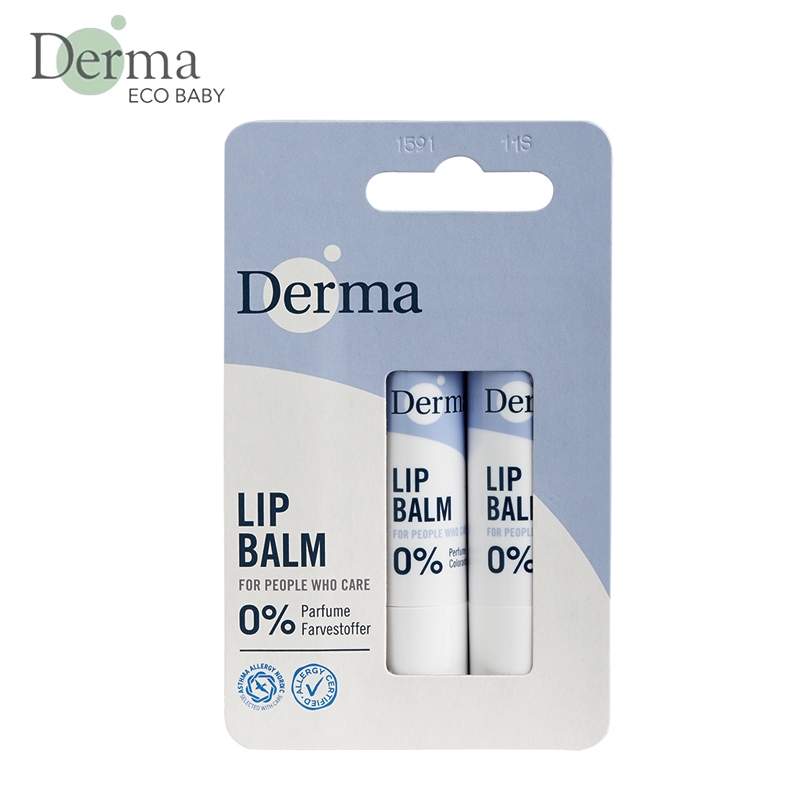 Derma 小燭樹植萃護唇膏(4.8g/兩件組)-米菲寶貝