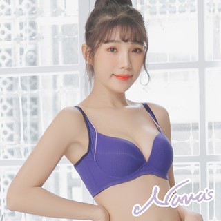 【露娜斯Nunas】活力素採。吸濕排汗涼感無痕高脅邊 A-C杯 機能內衣 U303 臺灣製 紫【特惠促銷】