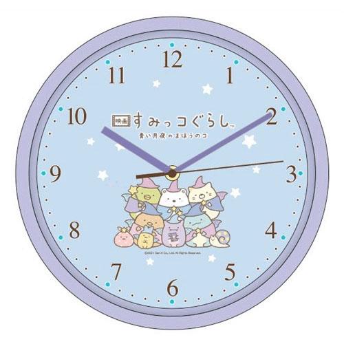 【168JAPAN】日本代購 角落生物 壁掛式 數字時鐘 掛鐘 靜音時鐘 連續秒針 26cm 壁掛鐘