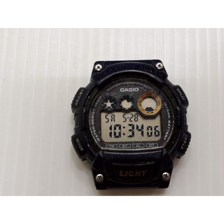 無錶帶 CASIO W-735H 電子錶 搭載超亮LED/震動提示數位錶款