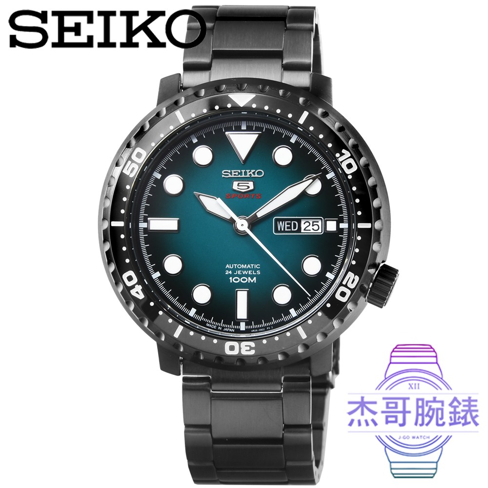 【杰哥腕錶】精工5號超霸機械鋼帶腕錶-IP黑 / SRPC65J1 (日本版)