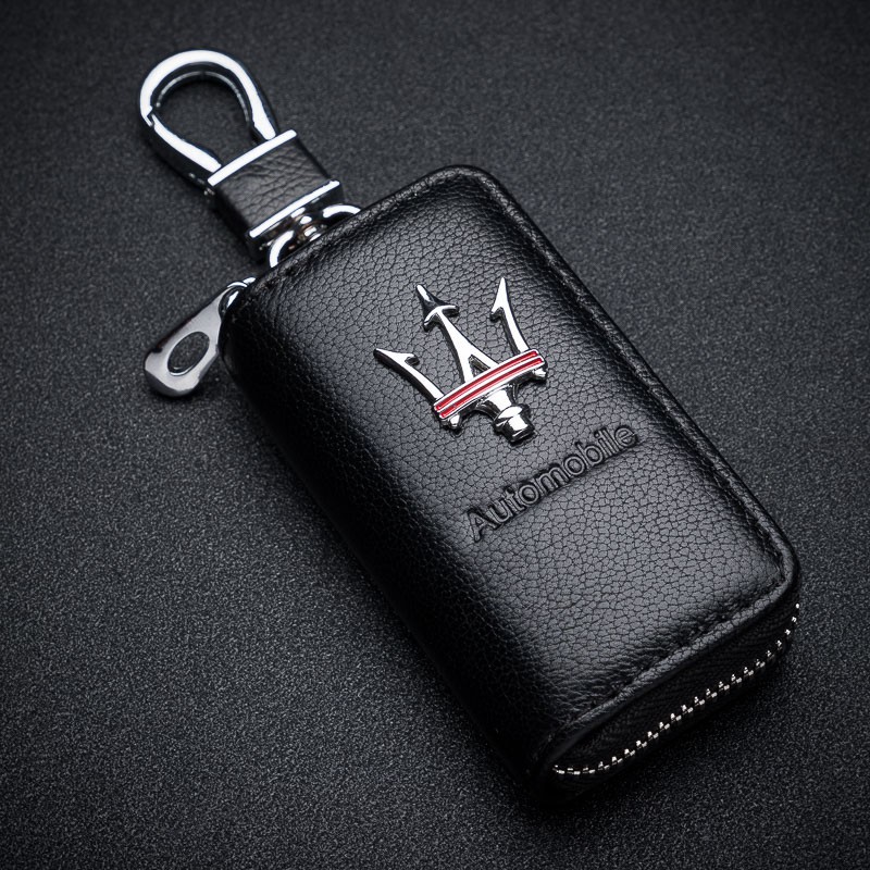 Maserati 瑪莎拉蒂 汽車專用真皮鑰匙包 Ghibli 總裁 GT 專用真皮鑰匙包 鑰匙套 鑰匙 皮套 鑰匙扣