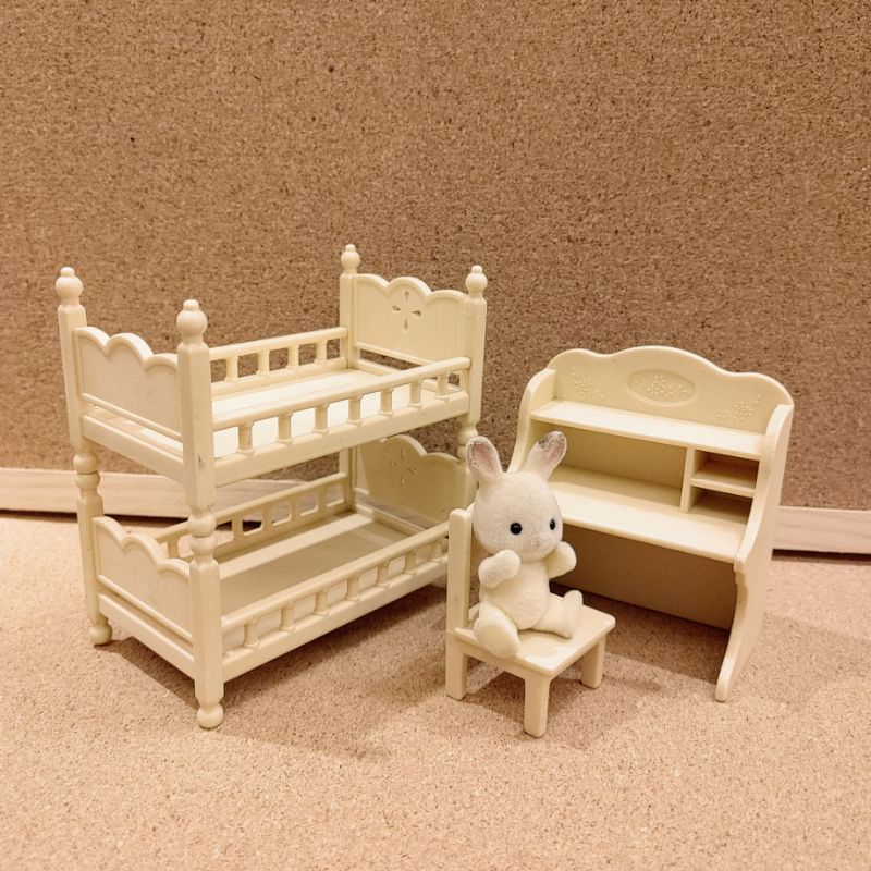 二手✌️ 森林家族 家具組 原木色 書桌 雙層床組 兔寶寶