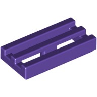 磚家 LEGO 樂高 紫色 Tile 1x2 Grille 溝槽 排氣蓋 水溝蓋 柵欄 2412