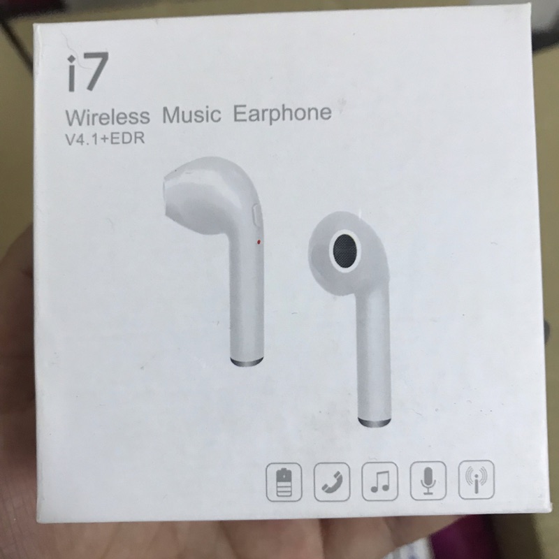 i7 wireless music earphone 藍芽耳機 無線 充電