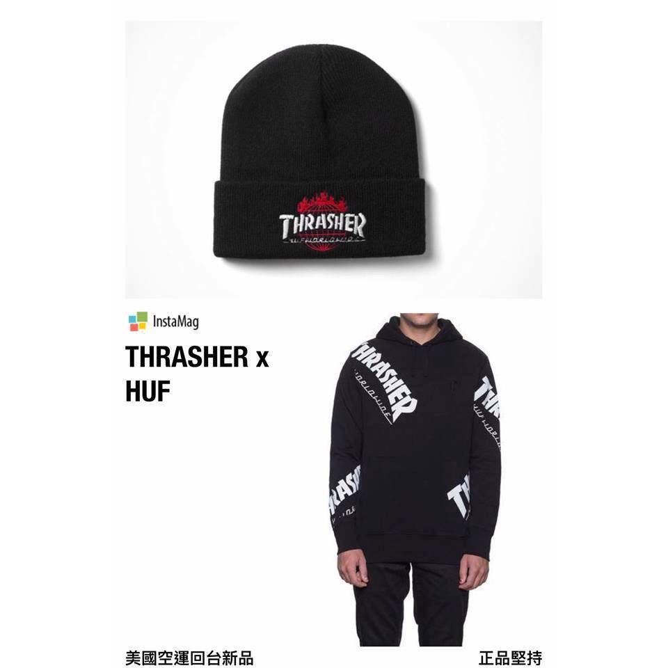 THRASHER HUF 聯名男生帽T / 毛帽