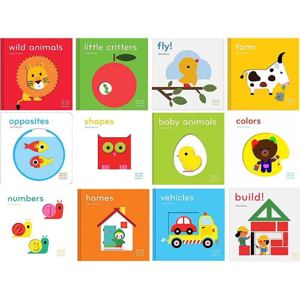 Touchthinklearn: Wild Animals: (childrens Books Ages 1-3, Interactive Books for Toddlers, Board Books for Toddlers)