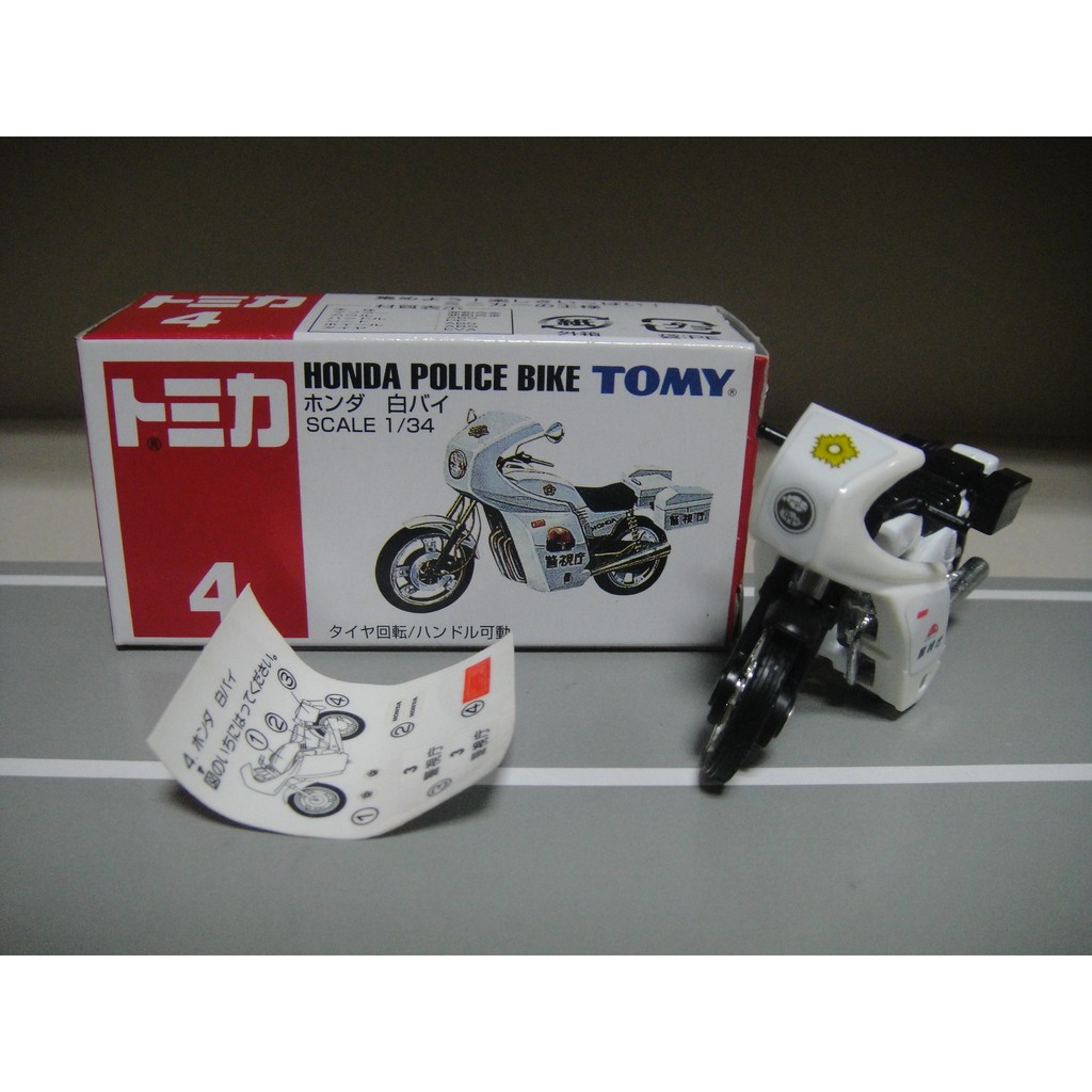 TOMICA 4 HONDA POLICE BIKE 藍標