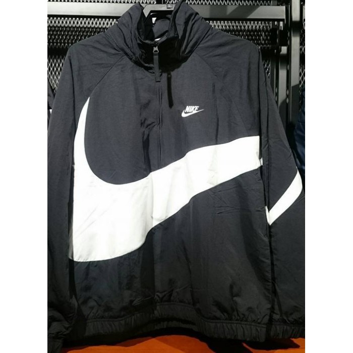 二手nike Big Swoosh Pullover 大勾衝鋒衣半拉鍊風衣外套s M Aj1405 010 蝦皮購物
