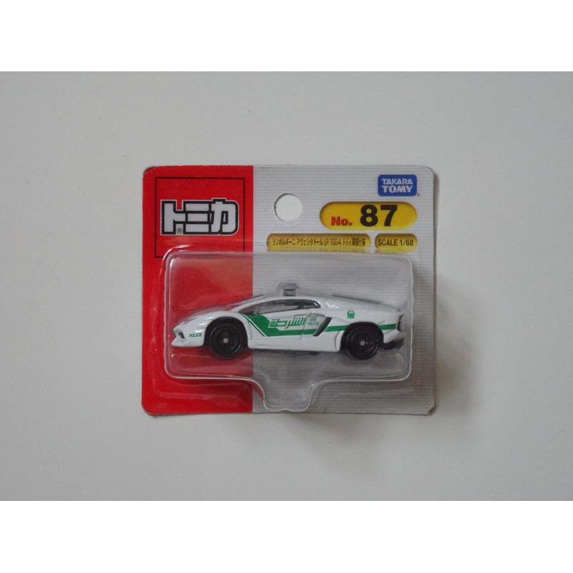 TOMICA 87 LAMBORGHINI AVENTADOR LP700-4 藍寶堅尼 吊卡 杜拜警車 多美小汽車