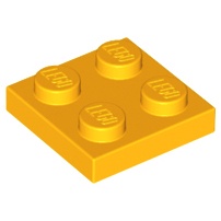 LEGO 樂高 亮橘色 2x2 薄板 薄片 Bright Light Orange 4243776 3022