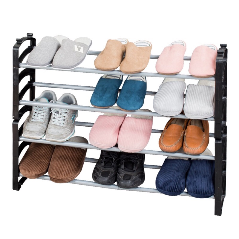 鞋架 鞋櫃 可左右伸縮往上加高鞋架  DIY組合鞋架