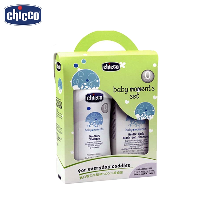 Chicco 寶貝嬰兒洗髮精(500ml)+(泡泡浴露200ml)組合 米菲寶貝