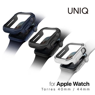UNIQ｜Torres Apple Watch 全包覆9H鋼化玻璃抗菌錶殼 40/44 mm