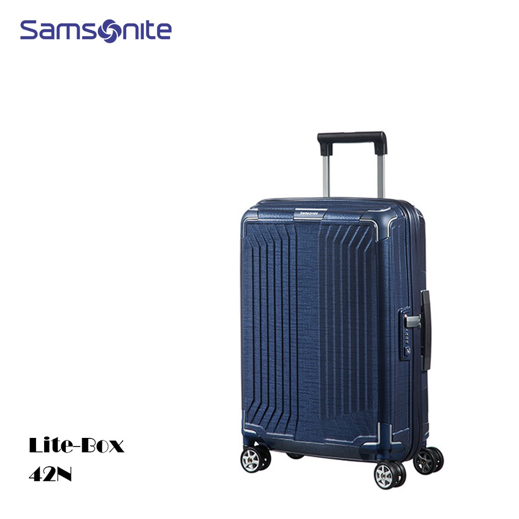 Samsonite 新秀麗【Lite-Box 42N】20吋登機箱 2.2kg 四角加強防撞 歐洲製 附保卡