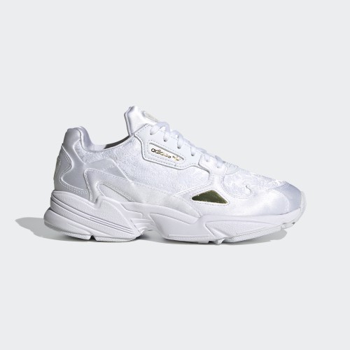 adidas falcon white gold metallic