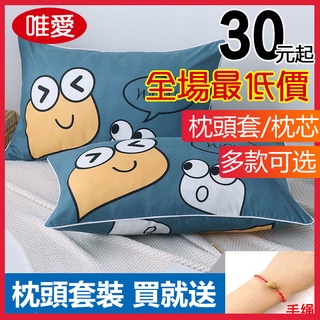 限時下殺 拉鍊枕頭套 枕套 枕頭芯 助眠枕芯 成人枕芯 一支裝 單人學生宿舍可愛少女心 情侶可拆洗 超親膚 枕套 舒柔棉