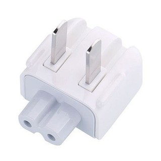 ipad1/2/3/4 筆電/印表機/事物機 8字線/八字線2孔-轉-AC 110V 電源線轉接頭/轉換頭 (白)
