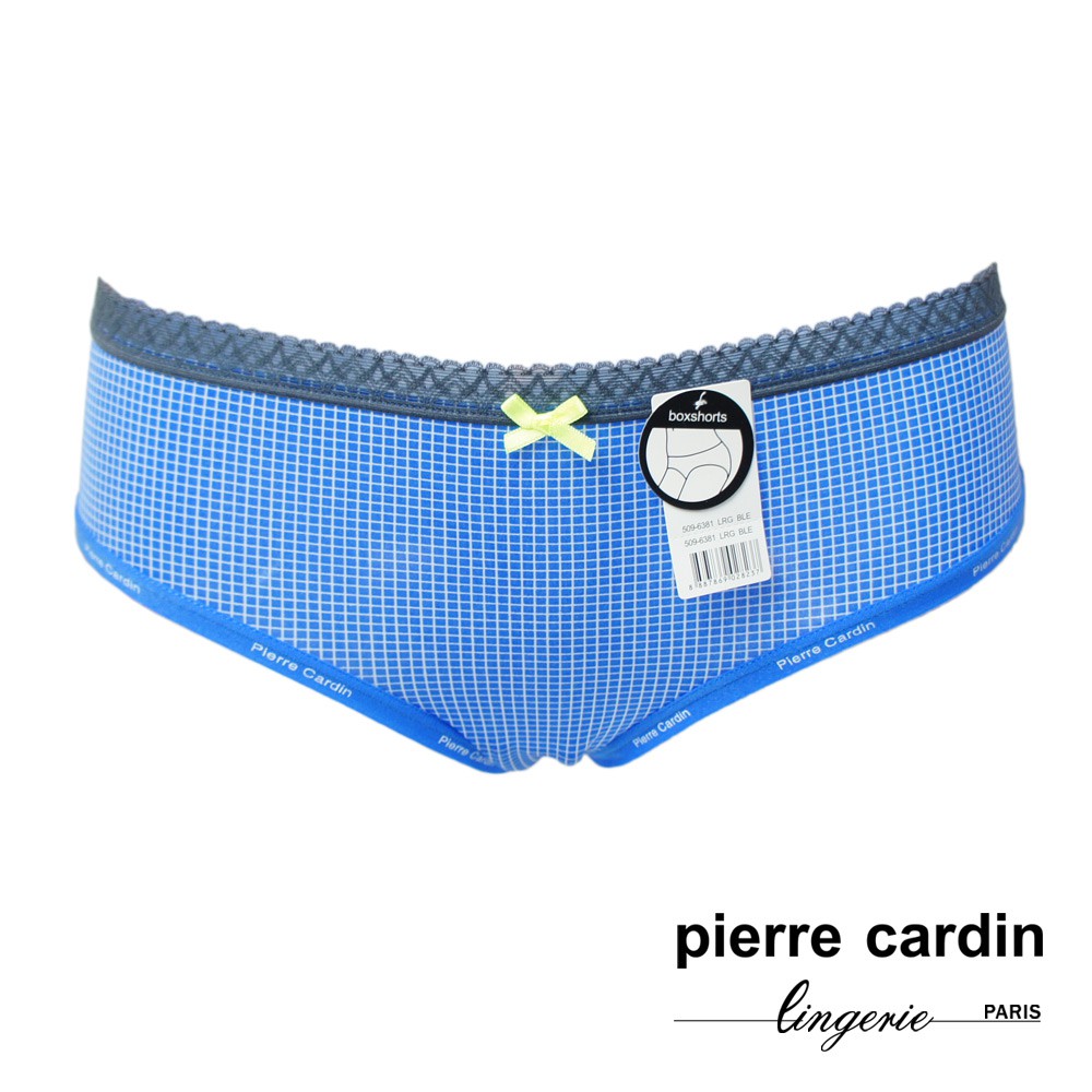【皮爾卡登】中低腰格子內褲 零碼(單件-BLE藍)-509-6381