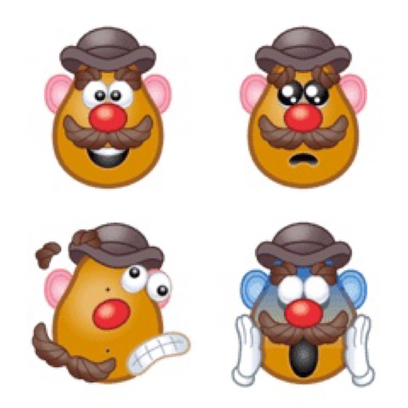 LINE 日本表情貼 Mr. Potato Head Emoticon