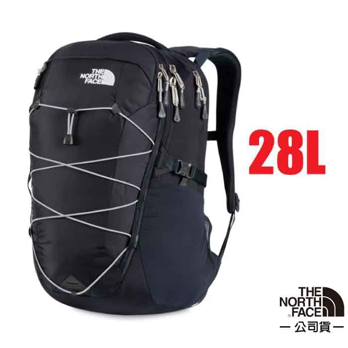 【美國 The North Face】輕量抗撕裂多功能後背包28L BOREALIS/15吋筆電_海軍藍/熔灰_3KV3