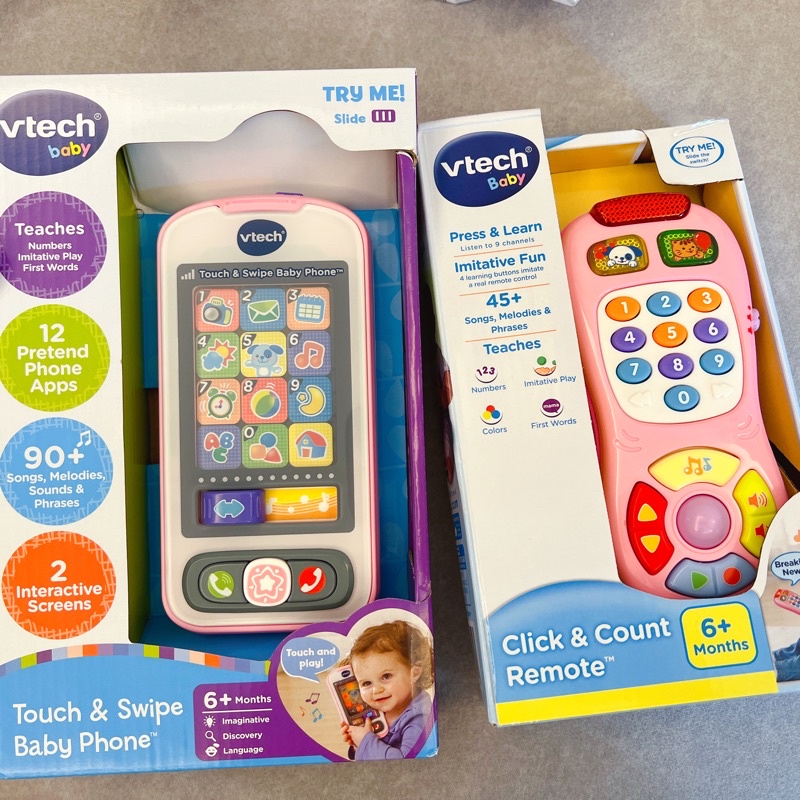全新現貨 英國 Vtech 【 推薦款】寶寶 智慧型 手機 按鍵 遙控器 教育學習 益智 聲光 音樂 玩具