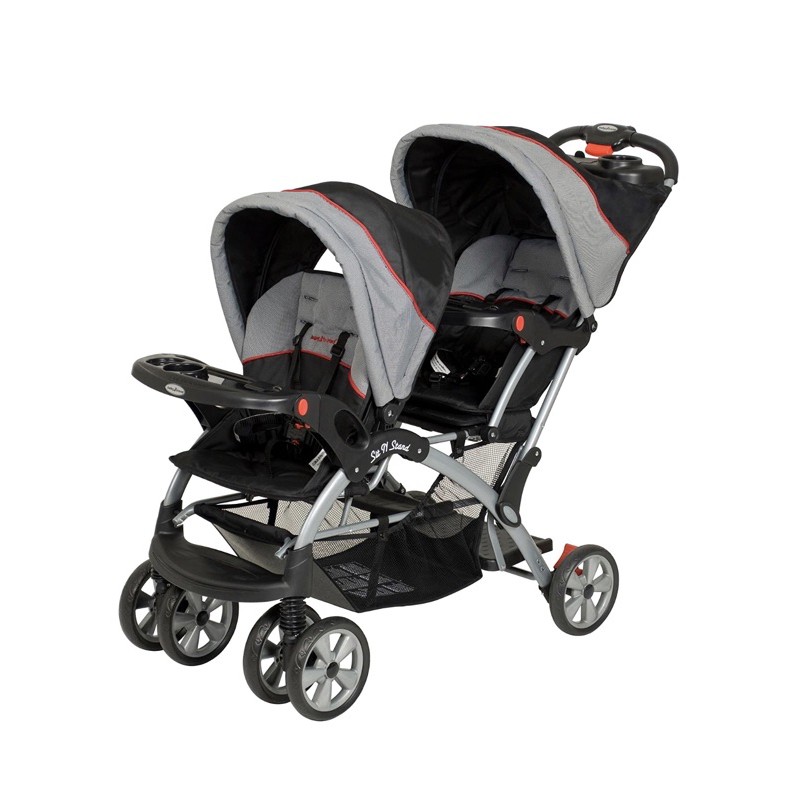 (用不到半年）baby trend sit N stand  double stroller  雙人推車 雙胞胎推車
