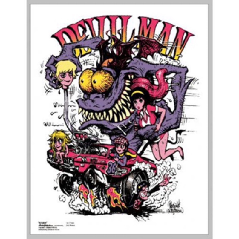 DEVILMAN x Rockin’Jelly Bean Silkscreen Poster 3rd - PURPLE