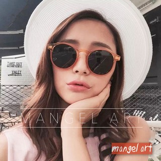 [mangel art] 現貨 新款情侶款時尚復古膠框太陽眼鏡 韓版日系百搭古著潮流行造型眼鏡墨鏡男生女生都適合