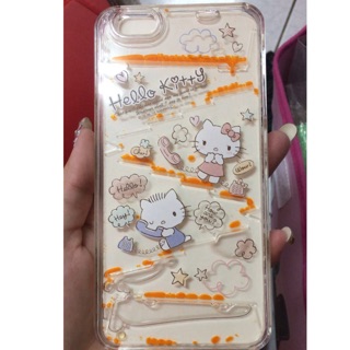 手機殼-I Phone 6 s plus 手機殼—Hello kitty彩繪流水殼—熱線款
