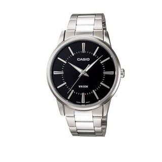 CASIO 卡西歐 不鏽鋼錶帶 女錶 防水50米 (黑面) LTP-1303D-1A