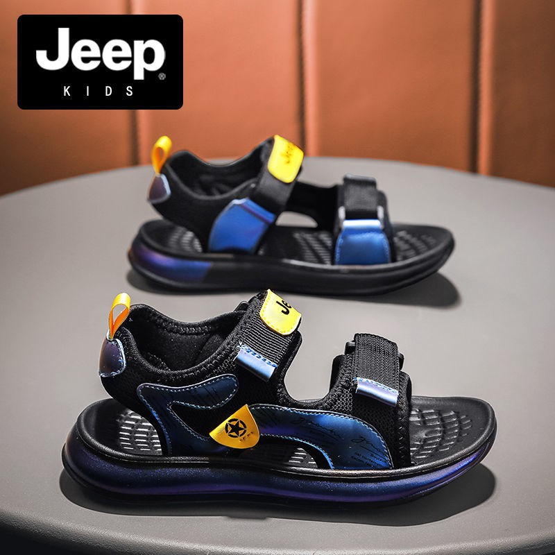 【蕊寶童鞋】Jeep吉普兒童鞋子耐磨小學生透氣涼鞋2021新款夏季中大童沙灘鞋