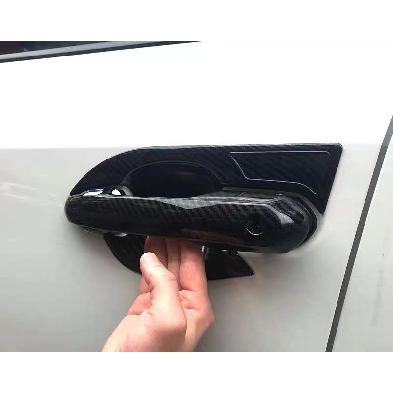 2019-2021豐田Toyota RAV4 門把 門腕 保護 防刮 碳纖紋 RAV4 配件 改裝