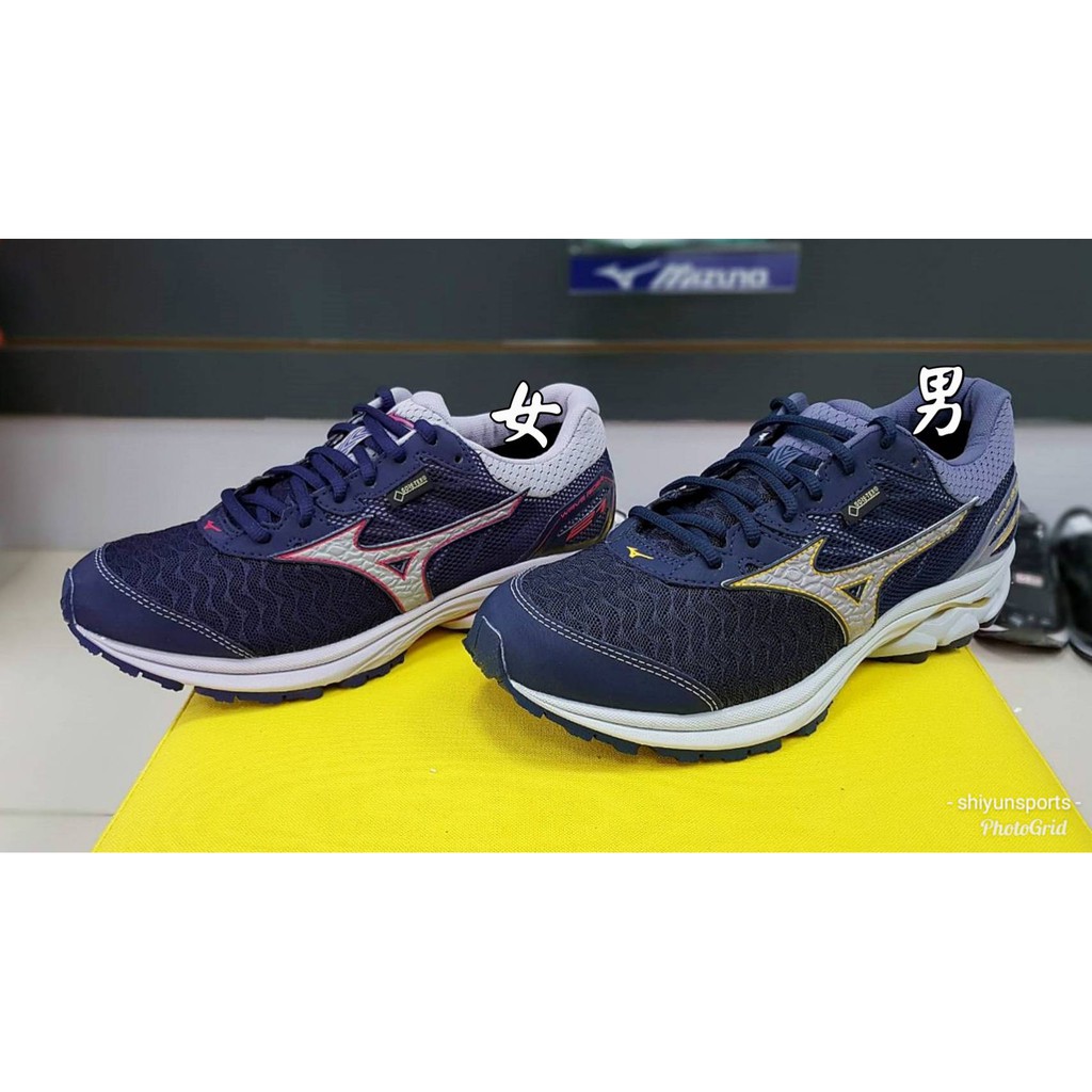 【65折】MIZUNO 男/女防水慢跑鞋WAVE RIDER 21 G-TX J1GD187403 J1GC187403