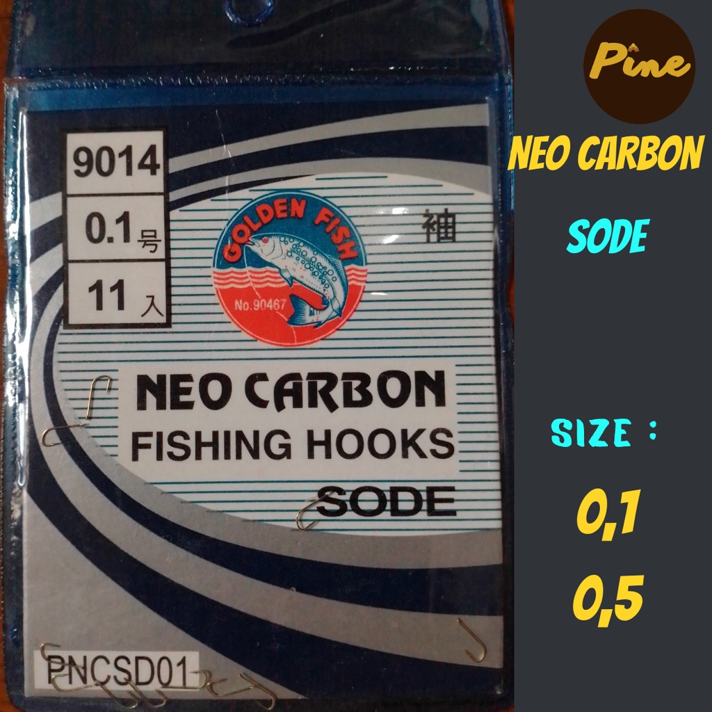 金魚 Neo Carbon SODE 釣魚鉤 0.1 0.3 和 0.5