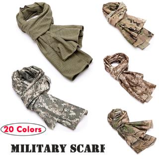 20 色迷彩指揮官訓練戰術圍巾馬賽克圖案圍巾