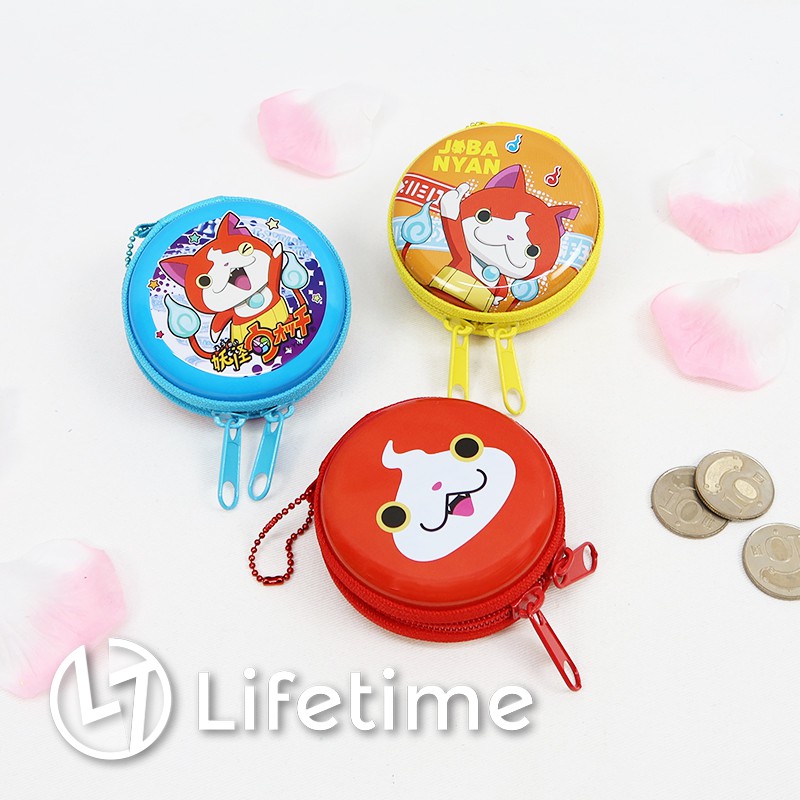 ﹝妖怪手錶圓鐵硬殼零錢包﹞正版 錢包 拉鍊包 耳機收納 妖怪手錶 吉胖喵〖一生流行館〗