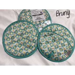 in Bloom 印花樂 復古花磚隔熱兩用手套鍋墊 生活用品 居家防疫