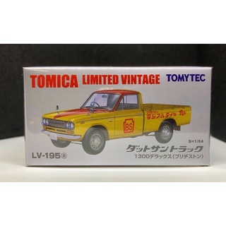 全新 tomytec LV-195a Datsun truck 1300 DX 貨卡 黃色 TLV 模型車