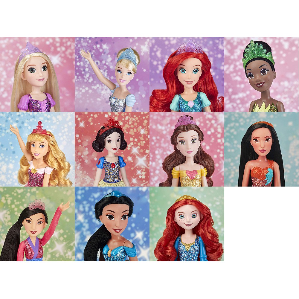 Disney 迪士尼 - Hasbro 閃亮公主系列 11吋公主娃娃 樂佩 灰姑娘 小美人魚 白雪公主 花木蘭 茉莉