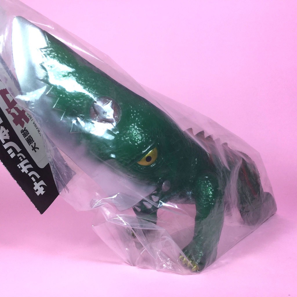 Sunguts 大映 卡美拉 怪獸 系列 刀獸 基龍 菜刀 大隻 30公分 彩膠 透明綠 日本製 未拆 特攝
