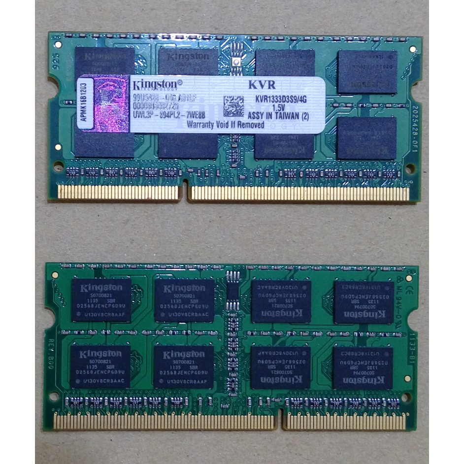 筆記型電腦用 DDR3 1333 4G 記憶體 金士頓/創見/十銓/三星/海力士/南亞/廣穎