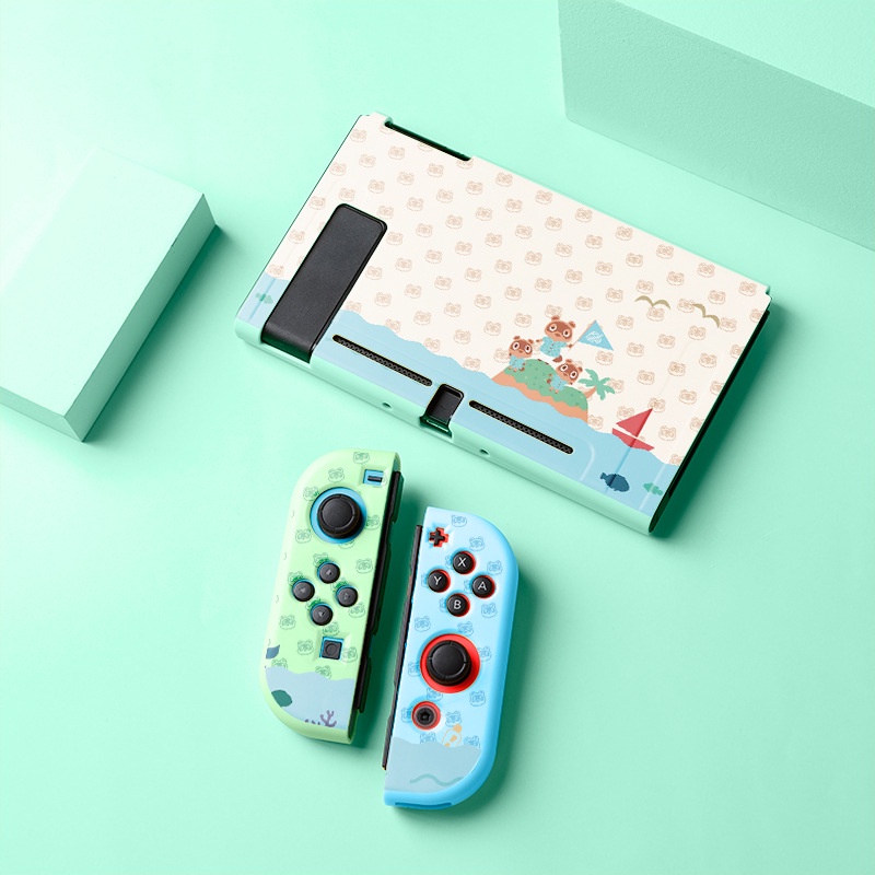 任天堂 Nintendo Switch 動物森友會主題保護性 TPU 軟殼外殼 JoyCon 控制器外殼