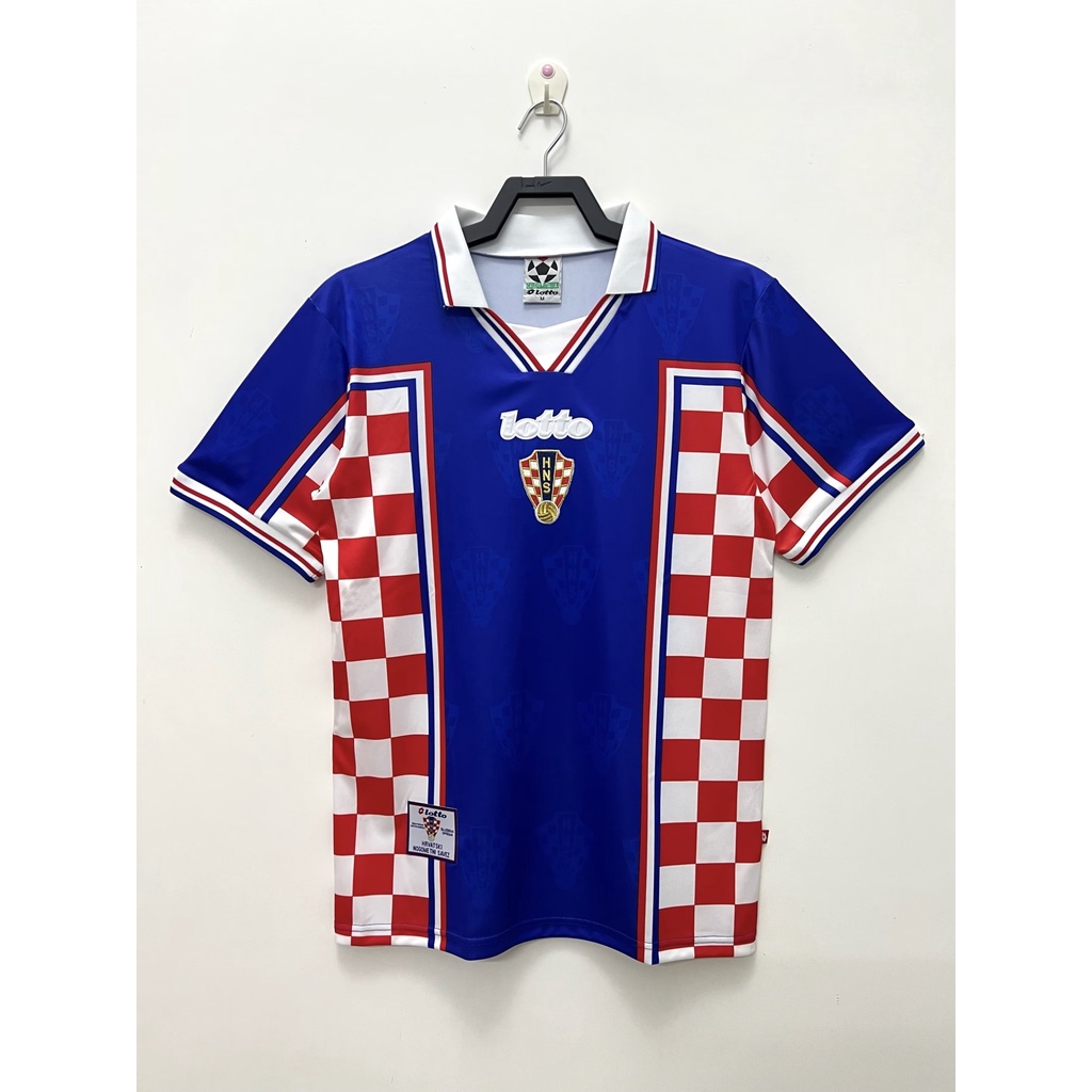 復古休閒運動球衣 1998 年克羅地亞世界杯足球套裝
