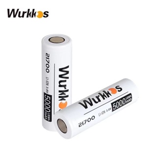 Wurkkos 3.7V 21700 可充電電池 5000mAh 動力電池 21700(帶 SM11 手電筒)