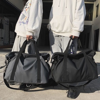 手提旅行包大容量男運動健身包潮牌輕便收納行李包單肩斜挎旅行袋